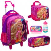 Mochilete C/ Alça Gd+lanch+estojo 1 ziper - Barbie Portal Secreto-6x no cartão