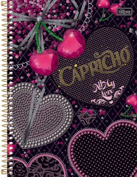 Caderno Universitário Espiral Dura Tilibra Capricho 1 Matéri