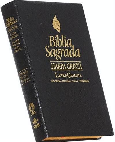 Bíblia Sagrada - Harpa Cristã Letra Gigante