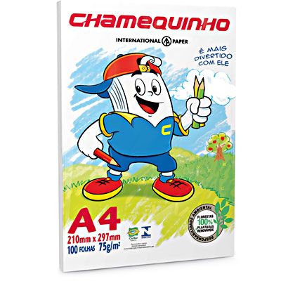 Papel sulfite 75g 210x297 A4 chamequinho branco Ipaper PT 10