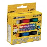 Tinta Guache Fantasia Metallic 6 cores Sortidas Acrilex